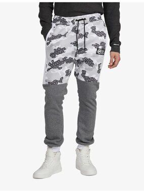 Ecko Men's Quarter Pounder Fleece Jogger - White Camo Men's Large